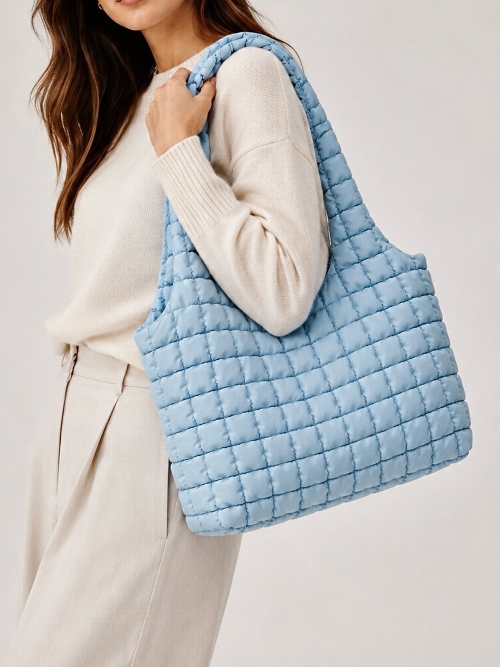 Sol And Selene Elevate Hobo Bag Puffer Quilted